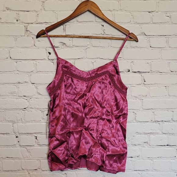1.state Satin Camisole, Size Small - Purple - Picture 3 of 5